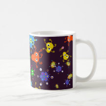 Bacteria Wallpaper Mugs