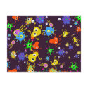 Bacteria Wallpaper postcards