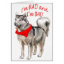 BAD Akita Greeting Card