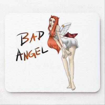 Bad Angel Mousepad by Dulavente