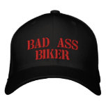BAD ASS BIKER embroidered hats