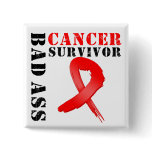 Bad Ass Blood Cancer Survivor Pins