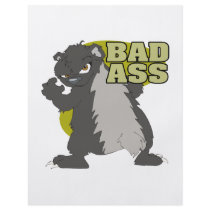 bad ass honey badger flyer design