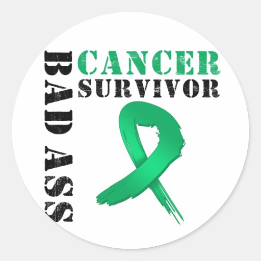 Bad Ass Liver Cancer Survivor Stickers