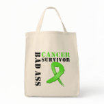 Bad Ass Lymphoma Survivor Canvas Bag