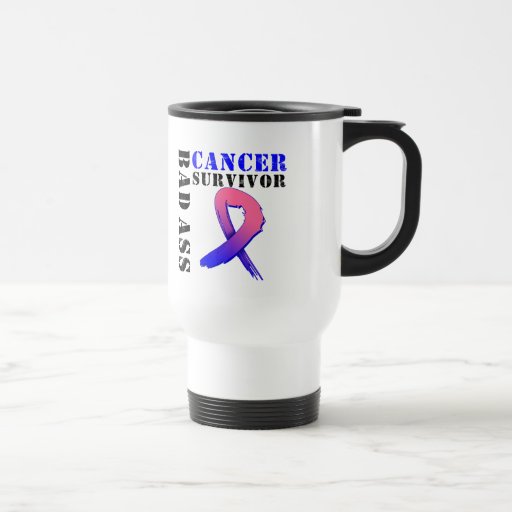 Bad Ass Male Breast Cancer Survivor Coffee Mugs