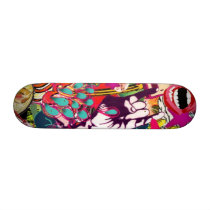 bad ass rock on Skateboard