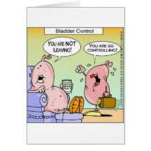 Bad Bladder Relationships Funny Gifts & Collectibl Card