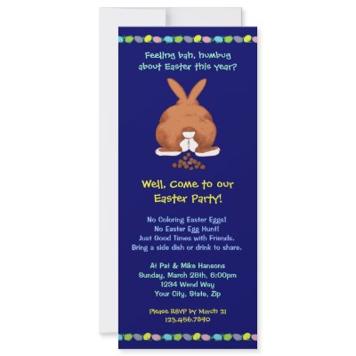 Bad Bunny Easter Party Invites by Sensato
