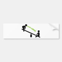 Bad Day at the Playground Bumper Stickers