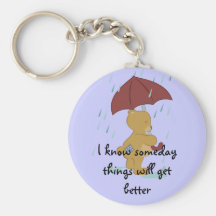Bad Day Bear Keychain