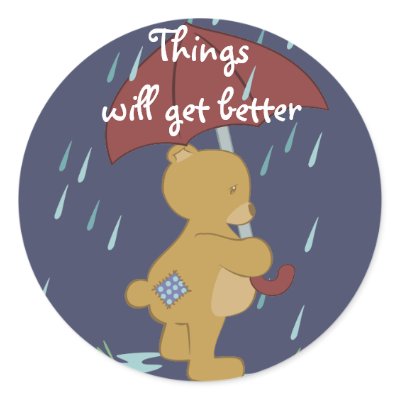 Bad Day Bear Sticker by Customizables