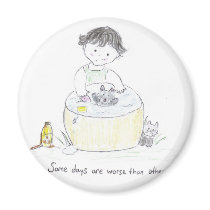 Bad  Day Fridge Magnet