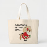 Bad Dog Bites Black Santa on the Butt Bag