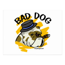 Bad Dog Post Card