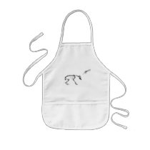 Bad Dog X-Ray Skeleton in Black & White Aprons