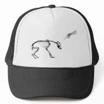 Bad Dog X-Ray Skeleton in Black & White