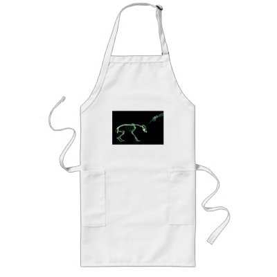 Bad Dog X-ray Skeleton in Green Apron by VoXeeD