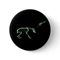 Bad Dog X-ray Skeleton in Green