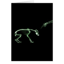 Bad Dog X-ray Skeleton in Green