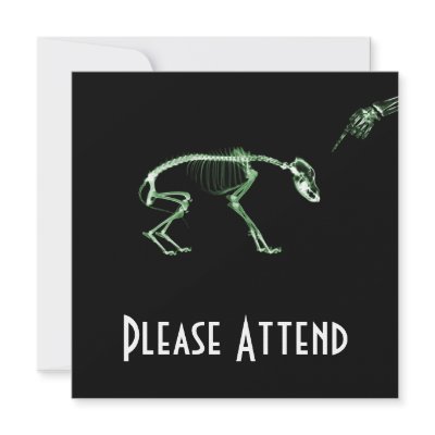 Bad Dog X-ray Skeleton in Green by VoXeeD