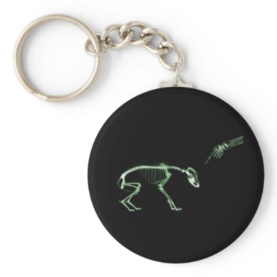 Bad Dog X-ray Skeleton in Green by VoXeeD