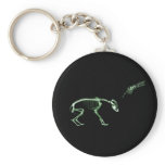 Bad Dog X-ray Skeleton in Green keychains