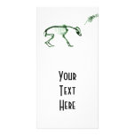 Bad Dog X-ray Skeleton in Green photo cards