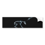 Bad Dog Xray Skeleton Black Blue bumper stickers