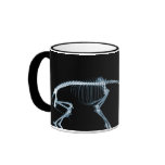 Bad Dog Xray Skeleton Black Blue Coffee Mugs