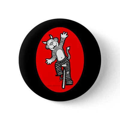 Bad Evil Monkey Riding Unicycle by PetiteFrite