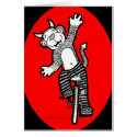 Bad Evil Monkey Riding Unicycle cards