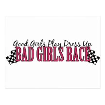 Bad Girls Race Post Cards