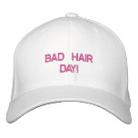 BAD HAIR DAY! EMBROIDERED BASEBALL CAPS