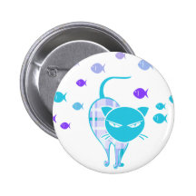 Bad Kitteh v1.0 Pinback Buttons