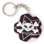 Bad Kitty Catoure Cheekain Keychains