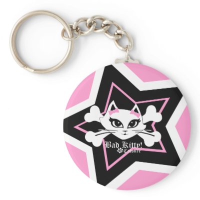 Bad Kitty Catoure Star Keychain by BadKittyCatoure