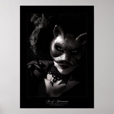 Bad Kitty - Print by Valerian