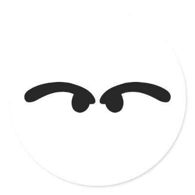 bad looking eyes stickers by Tomaniac