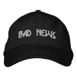 BAD NEWS logo hat embroidered hats