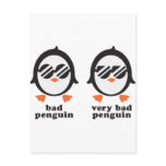 bad penguin - Pinguin Postkarten