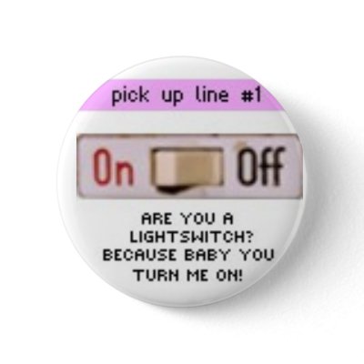 bad pick up lines button by paper_dolls