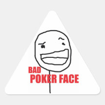 Bad Poker Face Sticker