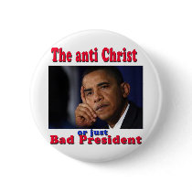 bad pres pinback button