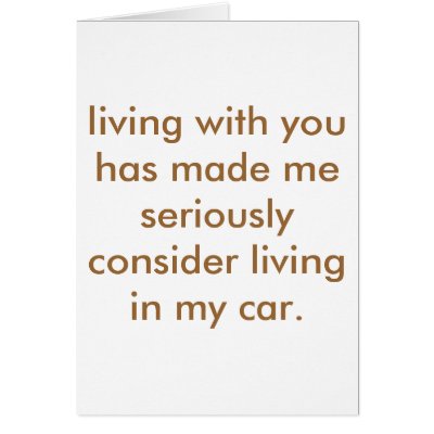 bad roommate. card by fwordcards