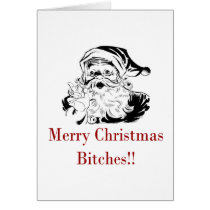 Bad Santa Christmas Card