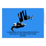 Bad taste but funny skydiving card
