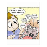 "Bad Teeth" Funny Dentistry Gifts Tees Collectable Post Cards