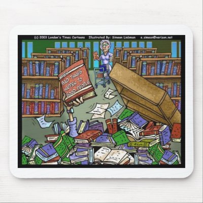 Bad Things Happen 2 Good People Fun Gifts, etc Mouse Pad by beardiethor123