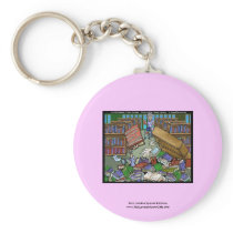 Bad Things Happen 2 Good People Funny Keychain